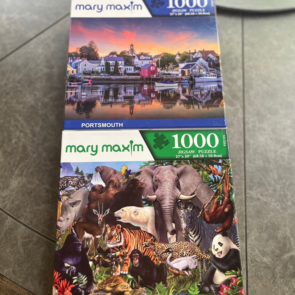 Mary Maxim 1000 Piece Jigsaw Puzzle Set